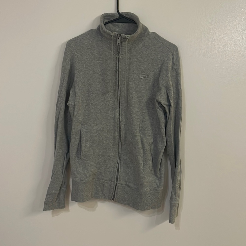 Nike grey zip up